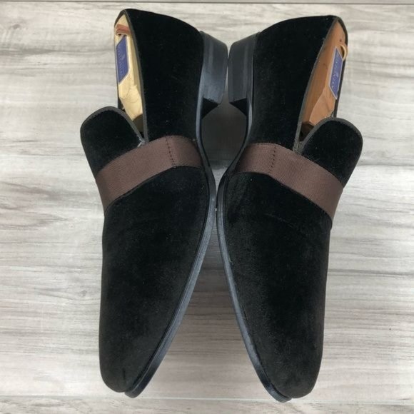 After Midnight Loafers Mens 10 Brown Velvet Slip On Shoes main image 5